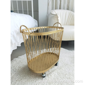 creative iron bathroom clothing household basket